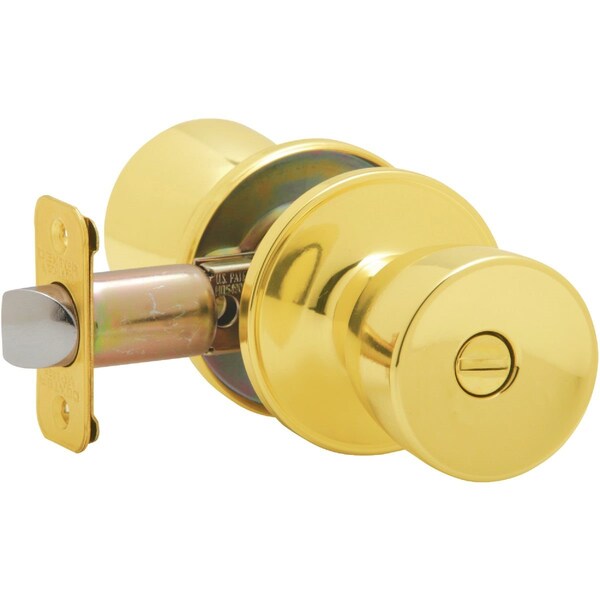 Dexter By Schlage Bright Brass Bed & Bath Door Knob J40VBYR605 - main